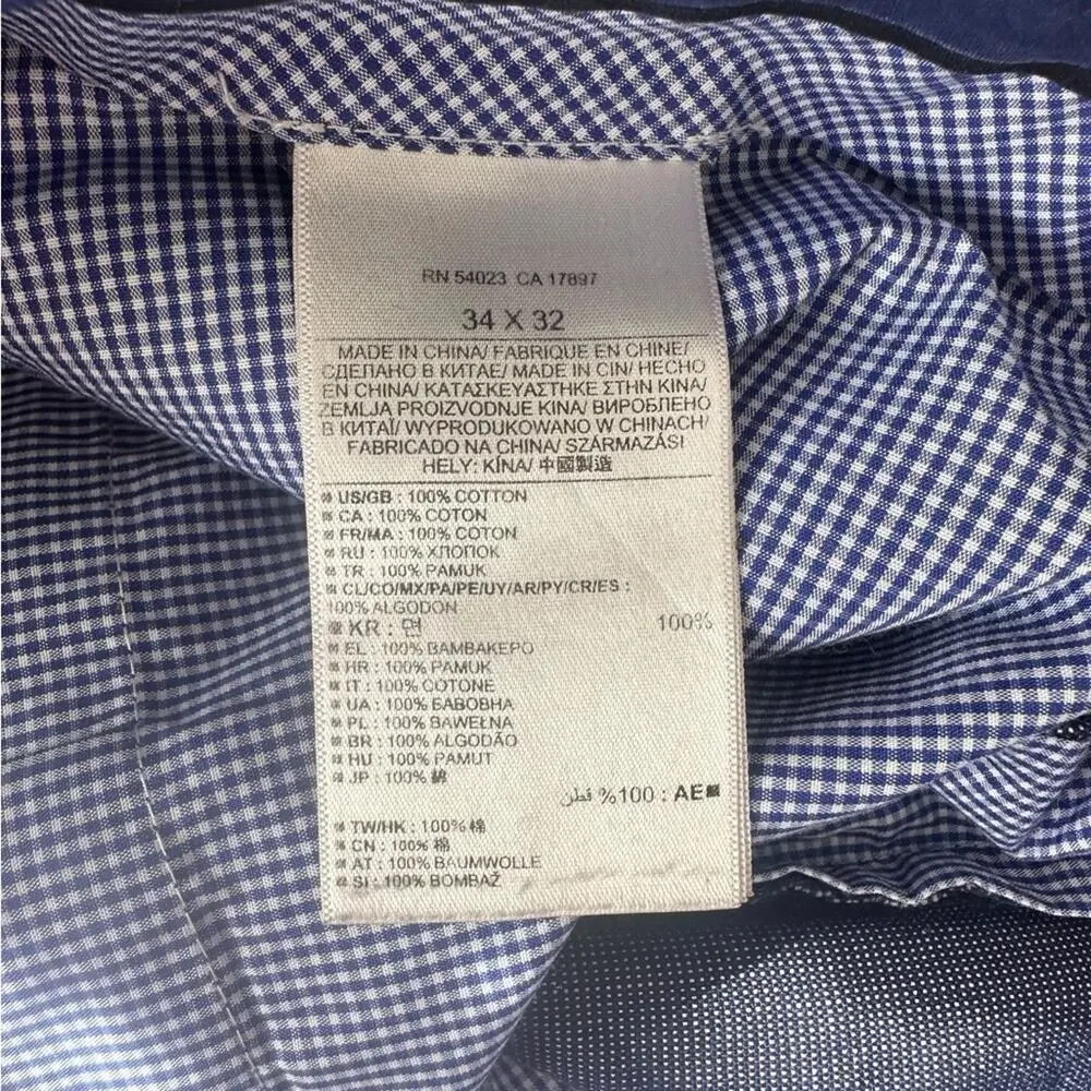 Banana Republic Ankle-Length Gray blue non iron modern slim fit Pant 34x32